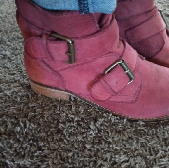 Steve Madden Territory burgundy nubuck booties 6 - Picture 7 of 8
